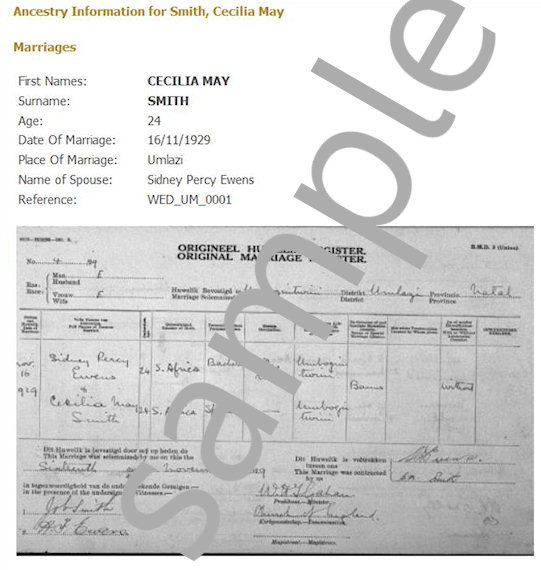 Sample ancestry information